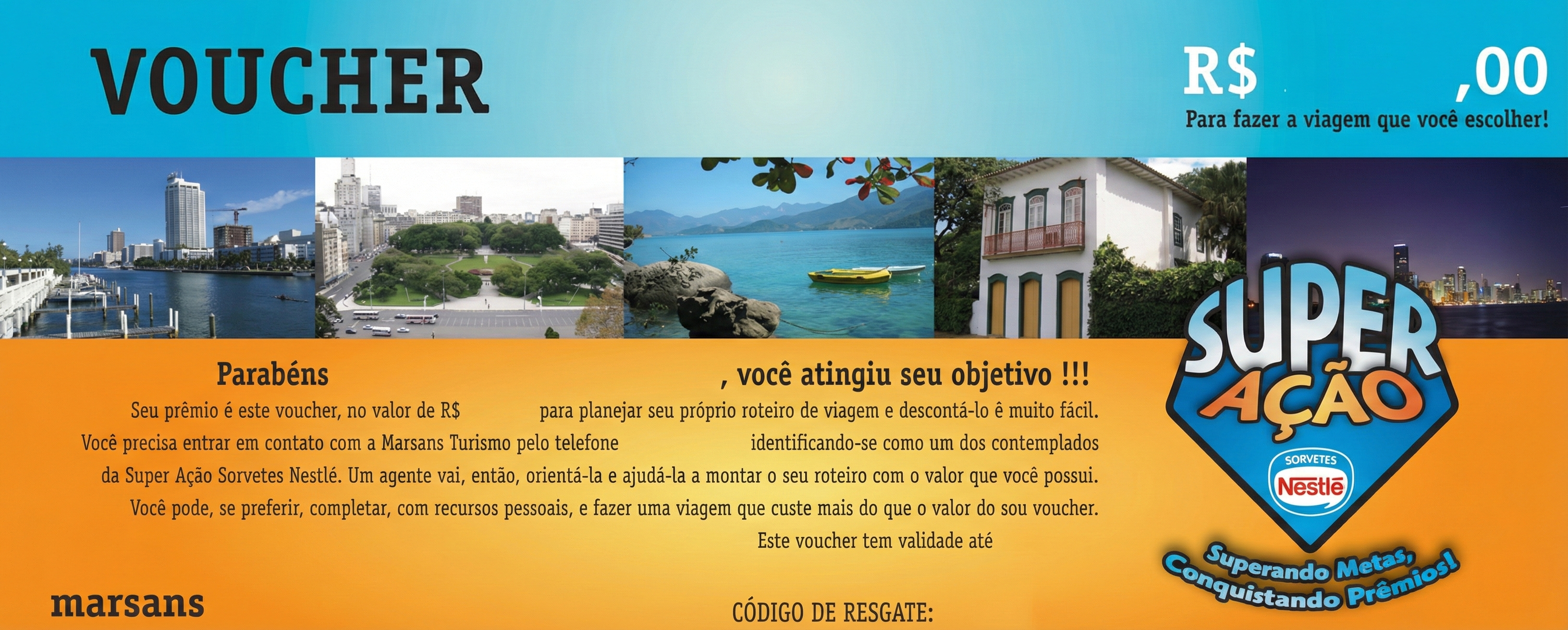 Arte promocional para o voucher Nestlé