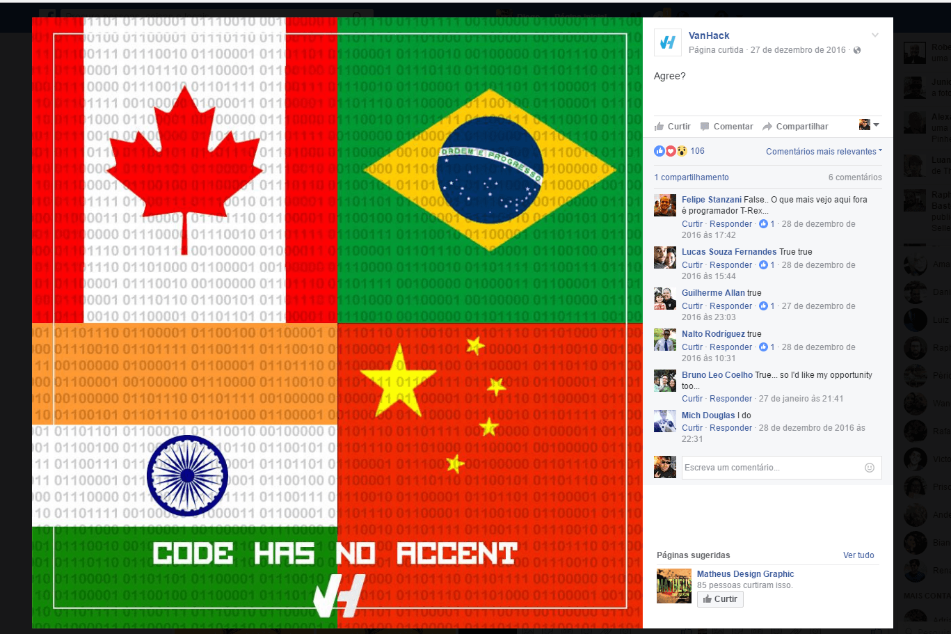 Arte para as redes sociais